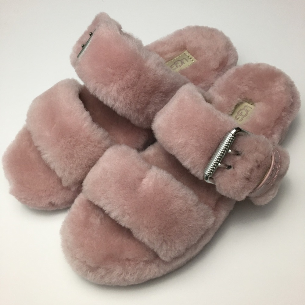 UGG Fuzz Yeah Pink Slippers